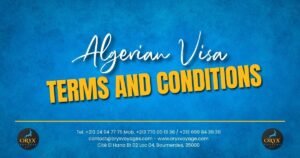 Algerian Visa Terms and Conditions