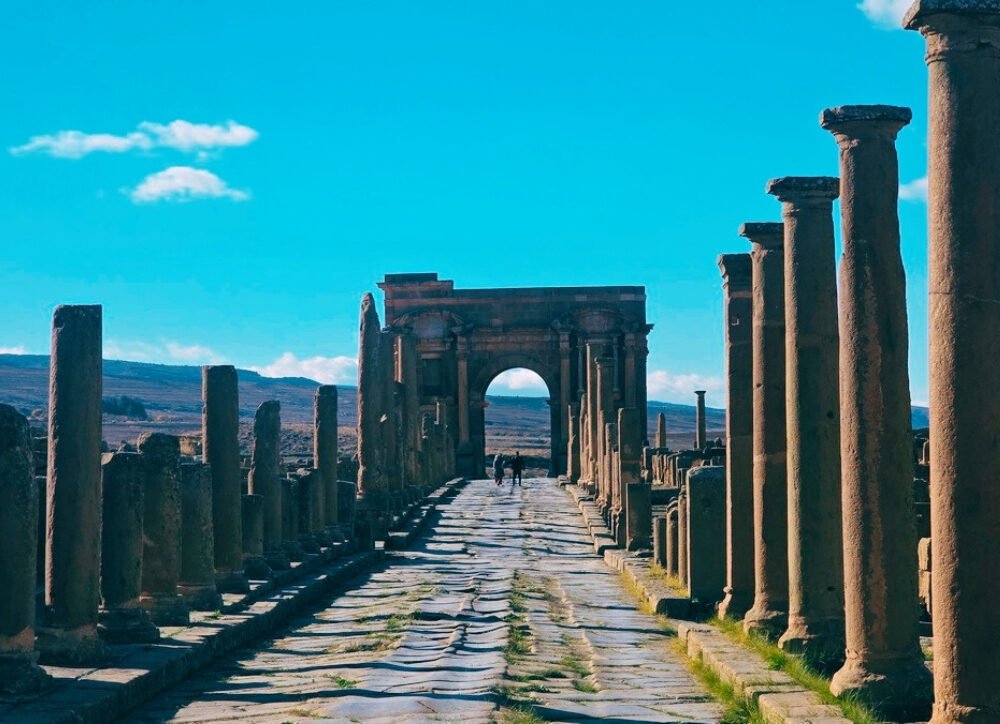 Roman ruins of Timgad Algeria