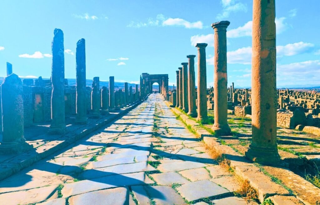 street in Timgad Algeria
