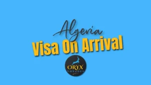Algeria Visa on Arrival guide showing the application process and entry requirements
