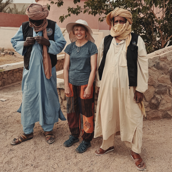Helena Kashevsky with Oryx Voyage Guides in Djanet