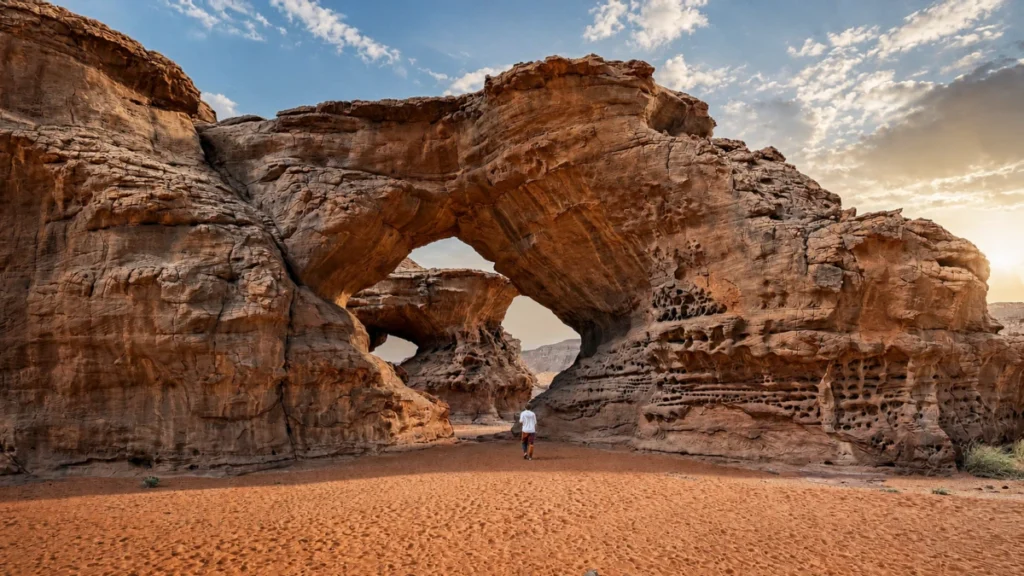 arch red tadrart djanet sahara algeria