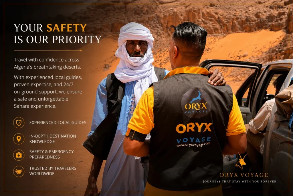 oryx voyage sahara safety guide