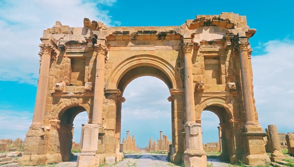 Timgad Algeria trajan arc